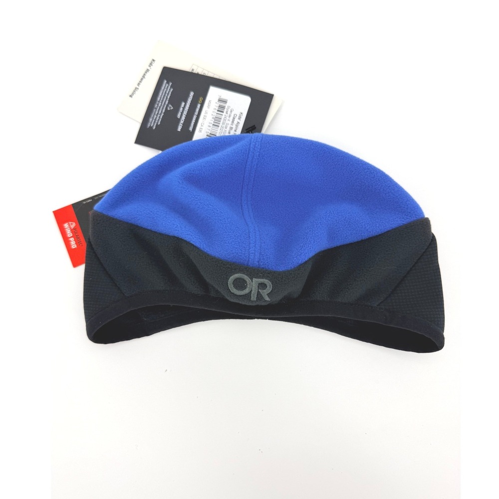 Outdoor Research Kids Alpine Hat Classic Blue Polartec Wind Pro Beanie XS/S